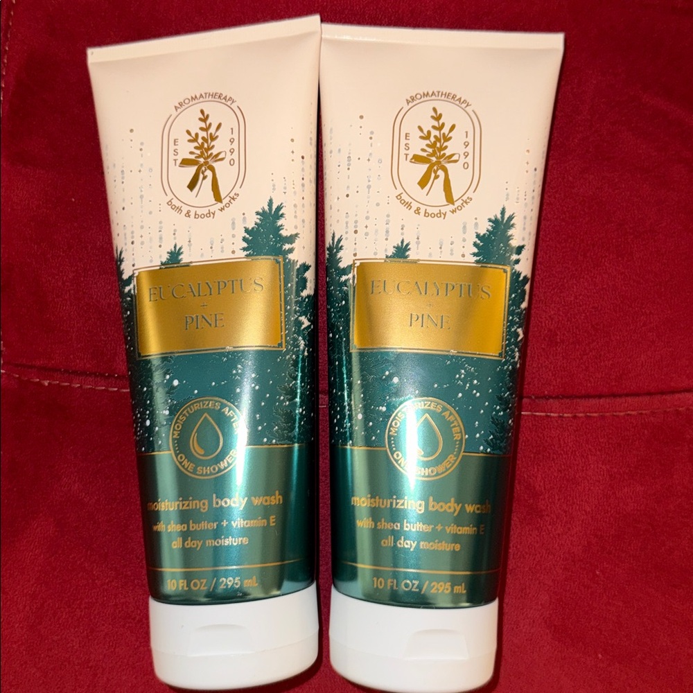 BBW 2pc Moisturizing Body Wash  Aromatherapy Eucalyptus Pine